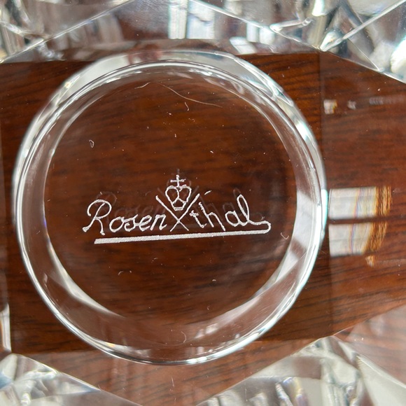 Rosenthal Crystal Votive Cut Half Round Candle Holder - Picture 11 of 12